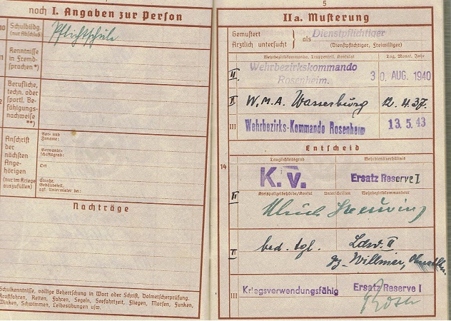 Wehrpass 1940 farmer Geisenried Marktoberdorf - Image 4