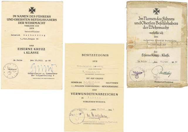 EK2 EK1 and VWA Silver NCO 216.ID 38.ID France Russia