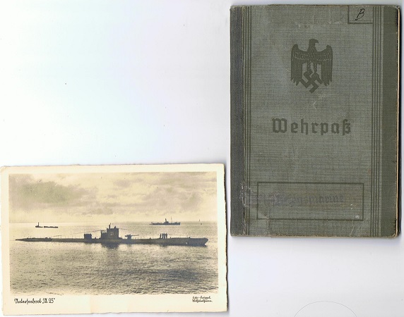 Wehrpass U-Boat crew member U-25 KIA 1940 Holland