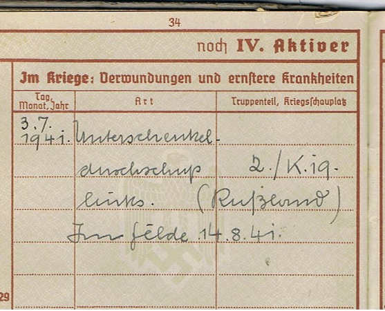 Wehrpass NCO Kradschützen 19.Panzer-Division France Russia - Image 7