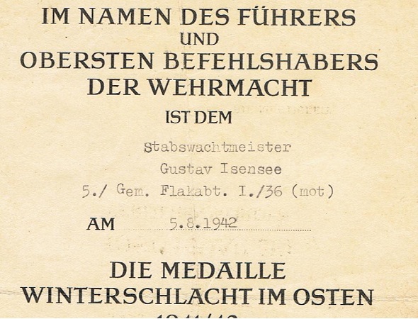 EK2 and Ostmedaille Flak-Regiment 36 and 10 France and Russia - Image 5