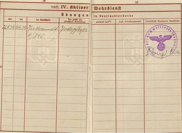 Wehrpass farmer Königswalde Zwickau - Image 4