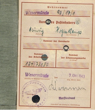 Wehrpass WW1 combattant Lehr - Image 2