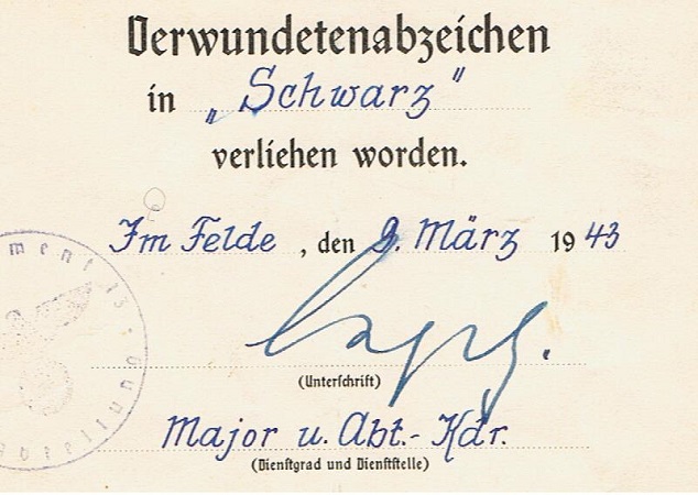 VWA black Gefreiter Flak-Regiment 13 KIA 1943 Northern Russia - Image 3