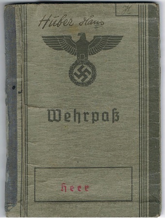 Wehrpass army transport service and district office Landshut