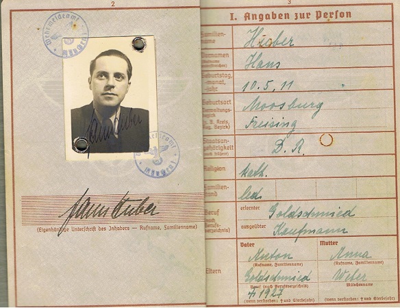 Wehrpass army transport service and district office Landshut - Image 2