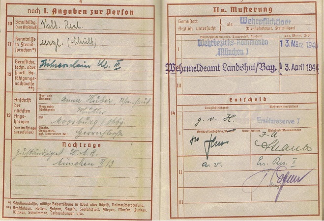 Wehrpass army transport service and district office Landshut - Image 3