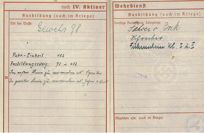 Wehrpass army transport service and district office Landshut - Image 5