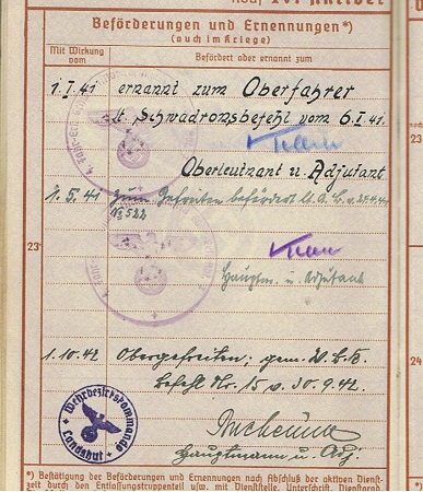 Wehrpass army transport service and district office Landshut - Image 6