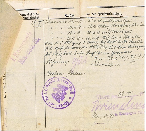 WW1 pass Musketier Infantry France and WW2 ID POW camp guard - Image 5