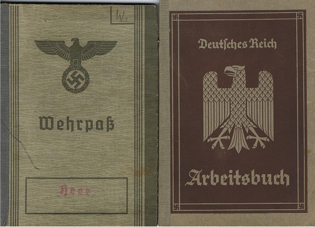 Wehrpass labour pass WW1 artillery and switchman railways