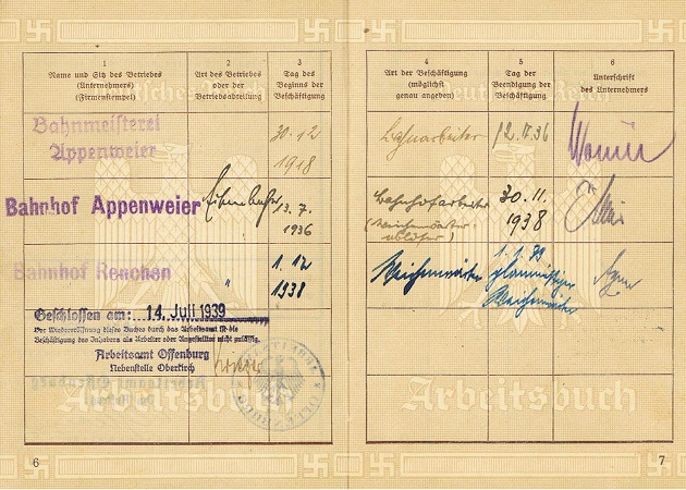Wehrpass labour pass WW1 artillery and switchman railways - Image 2