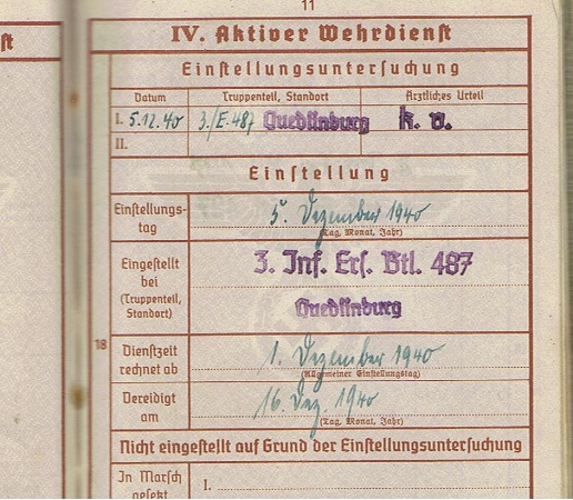 Wehrpass Schütze IR283 96.ID KIA 1941 Northern Russia - Image 4