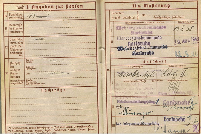 Wehrpass WW1 combatant Infanterie-Regiment 111 1916-1919 - Image 3