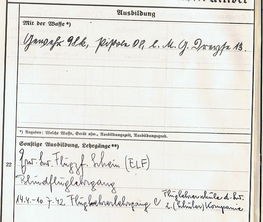 Wehrstammbuch He111 pilot KGzbV20 KGzbV23 TG30 Russia France - Image 5