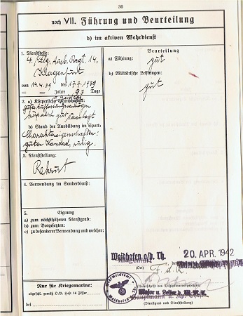 Wehrstammbuch He111 pilot KGzbV20 KGzbV23 TG30 Russia France - Image 6
