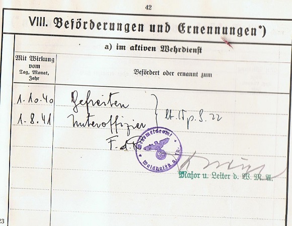 Wehrstammbuch He111 pilot KGzbV20 KGzbV23 TG30 Russia France - Image 7