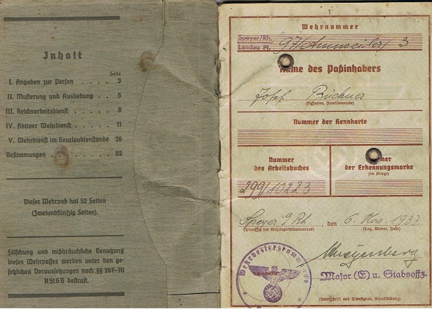 Wehrpass NCO Propaganda-Kompanie 612 Westwall 1940 - Image 2