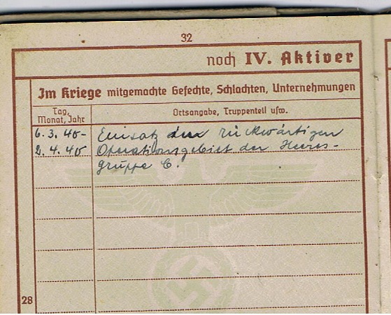 Wehrpass NCO Propaganda-Kompanie 612 Westwall 1940 - Image 7