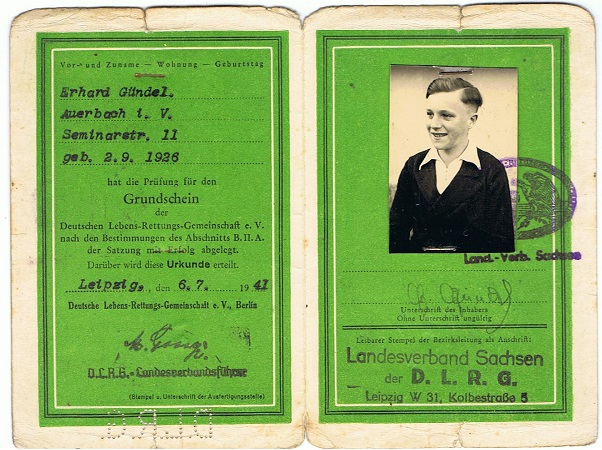 Passes and certificates school boy Auerbach 1941-1944 - Image 7
