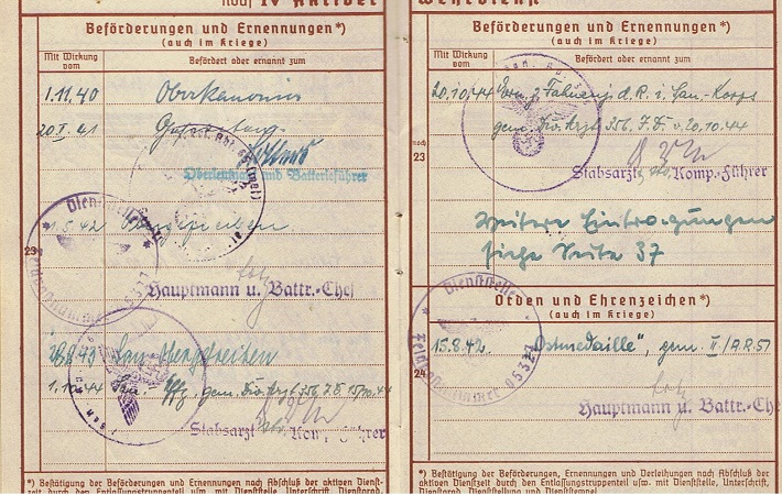 Passes Fahnenjunker Panzer-Artillerie 27.PD 356.ID Russia Italy - Image 4