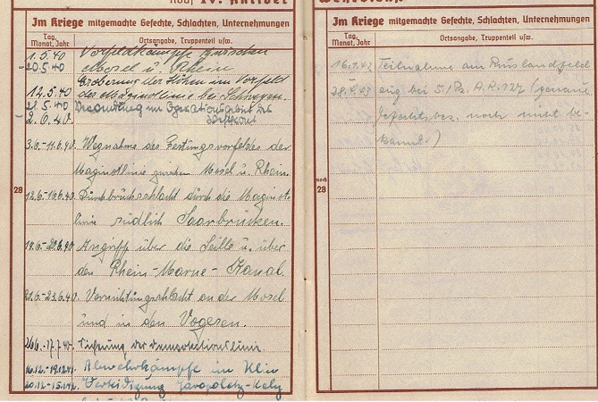 Passes Fahnenjunker Panzer-Artillerie 27.PD 356.ID Russia Italy - Image 5