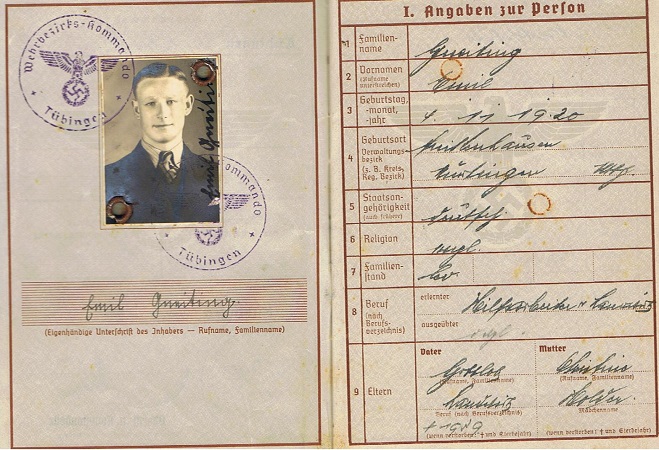 Wehrpass soldier IR107 34.Infanterie-Division KIA 1941 Russia - Image 3