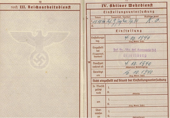Wehrpass soldier IR107 34.Infanterie-Division KIA 1941 Russia - Image 4