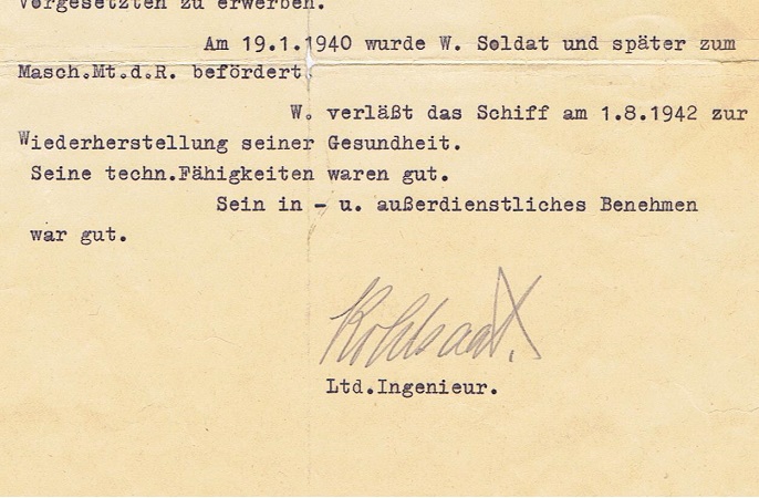 Documents photos engineer Trosschiff Dithmarschen MIA France - Image 6