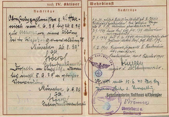Wehrpass paymaster 1892-1942 WW1 WW2 Oberfeld-Zahlmeister - Image 6