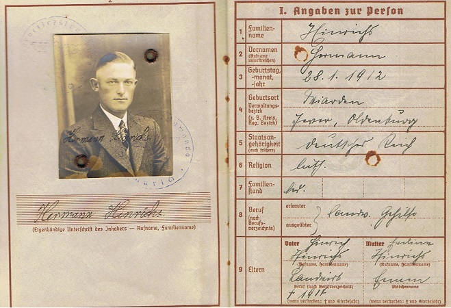 Wehrpass Gefreiter IR502 290.ID IR252 110.ID KIA 1942 Russia - Image 2