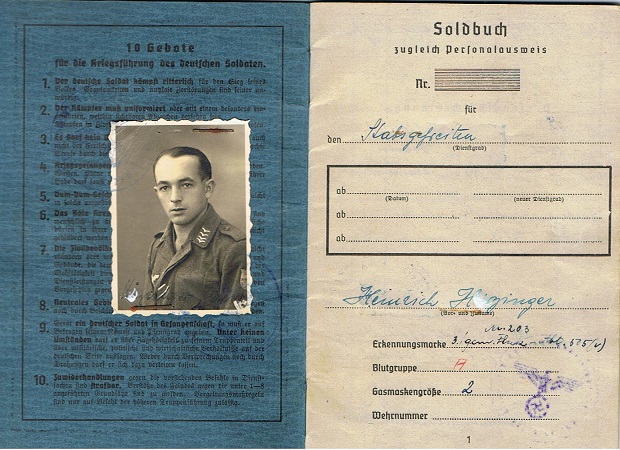 Soldbuch Wehrpass Flak-Regiment 27 Russia Krim Shield EK2 VWA - Image 2