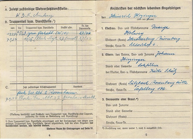 Soldbuch Wehrpass Flak-Regiment 27 Russia Krim Shield EK2 VWA - Image 3
