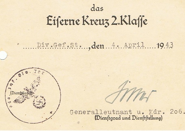 Three awards corporal GR312 206.ID Russia 1942-1943 - Image 3