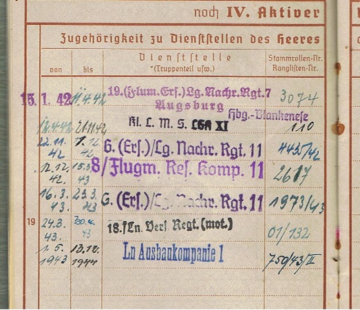 Wehrpass Nachtjagd Nachrichten specialist Wien-Mauer Y-Gerät - Image 4