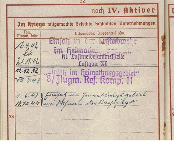 Wehrpass Nachtjagd Nachrichten specialist Wien-Mauer Y-Gerät - Image 7