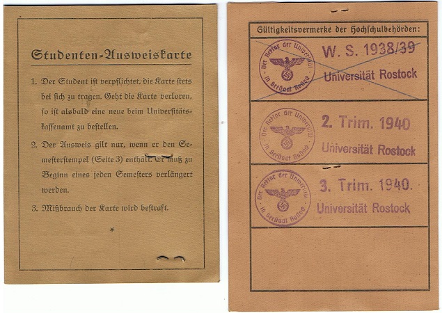 Passes photos law student Tübingen Rostock Leutnant Infantry - Image 2