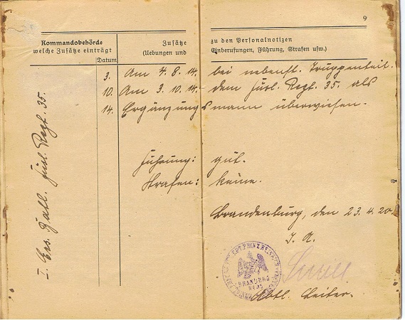 Militärpass Musketier Füssilier Somme Aisne Champagne Luik - Image 4