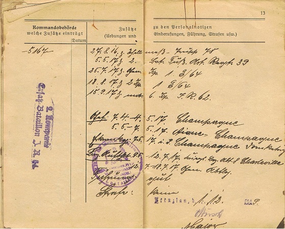 Militärpass Musketier Füssilier Somme Aisne Champagne Luik - Image 7