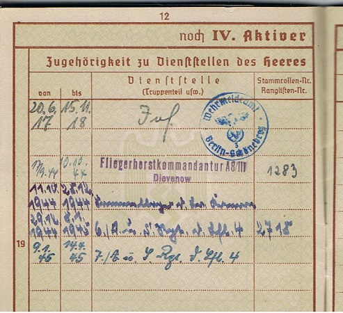 Wehrpass conductor Erwin Mausz ministry Berlin God-gifted list - Image 4