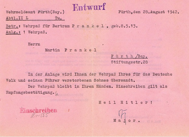 Wehrstammbuch Feldwebel Kampf-Geschwader 3 KG3 KIA 1939 - Image 3