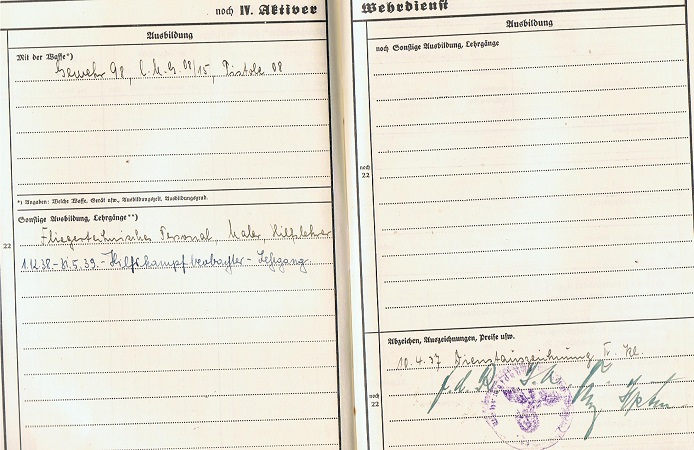 Wehrstammbuch Feldwebel Kampf-Geschwader 3 KG3 KIA 1939 - Image 6