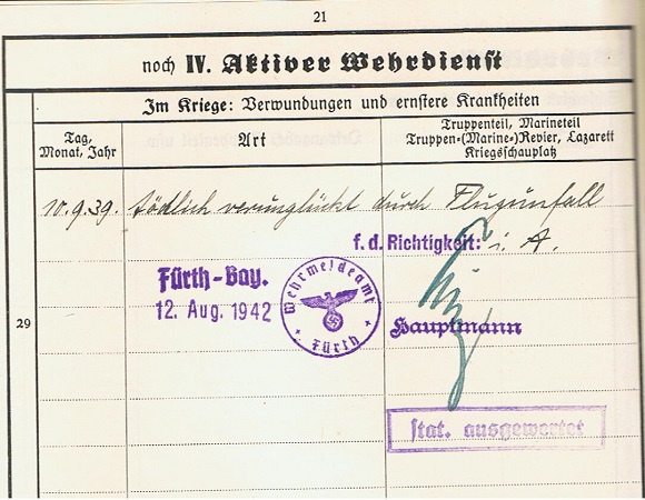 Wehrstammbuch Feldwebel Kampf-Geschwader 3 KG3 KIA 1939 - Image 7