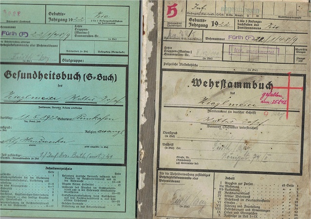 Soldbuch Wehrstammbuch Schütze IR282 98.ID KIA 1942 Russia - Image 2