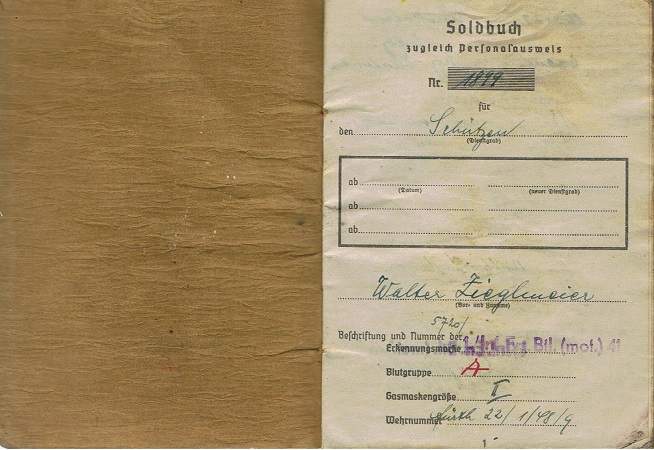 Soldbuch Wehrstammbuch Schütze IR282 98.ID KIA 1942 Russia - Image 5
