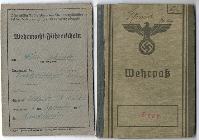 Wehrpass NCO Kraftfahr-Instandsetzungs-Park 601 KIA Romania