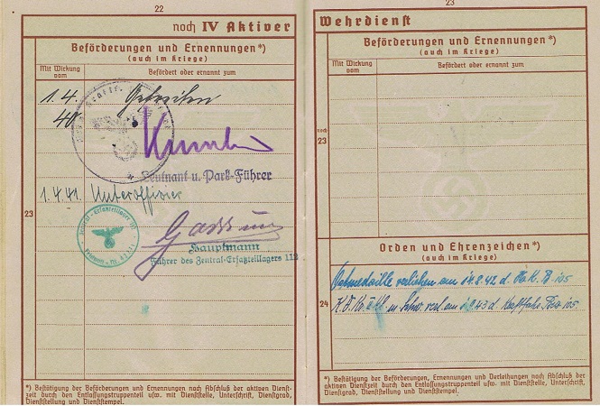 Wehrpass NCO Kraftfahr-Instandsetzungs-Park 601 KIA Romania - Image 4