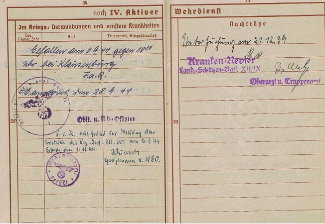Wehrpass NCO Kraftfahr-Instandsetzungs-Park 601 KIA Romania - Image 6