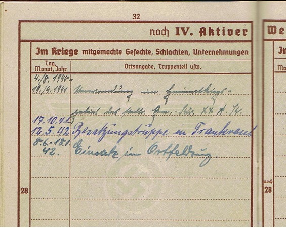 Wehrpass Gefreiter Infanterie 96.ID MIA Northern Russia Ladoga - Image 6