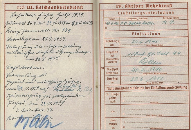 Wehrpass corporal Feldstraf-Gefangenen-Abteilung 14 Russia - Image 3